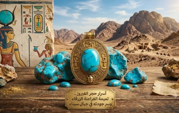 أسرار حجر الفيروز.. تميمة الفراعنة الزرقاء وسر جودته في جبال سيناء