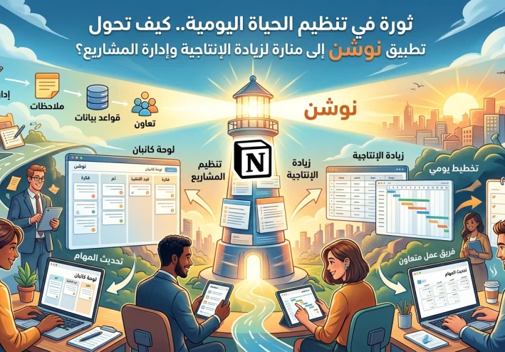 ثورة في تنظيم الحياة اليومية.. كيف تحول تطبيق نوشن إلى منارة لزيادة الإنتاجية وإدارة المشاريع؟
