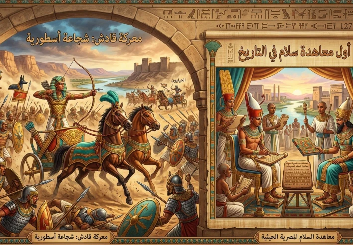 معركة قادش.. قصة الشجاعة الأسطورية للملك رمسيس الثاني وأول معاهدة سلام في التاريخ
