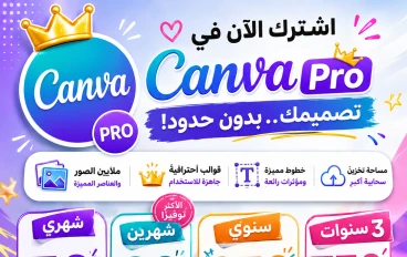 اشتراك Canva Pro بأفضل سعر في مصر 2026 | تصميمات احترافية بدون حدود