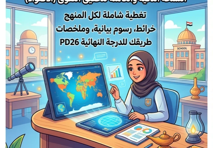 📚 مراجعة الأضواء النهائية في الجغرافيا للصف الثالث الثانوي 2026 PDF – أقوى مراجعة شاملة لتحقيق الدرجة النهائية