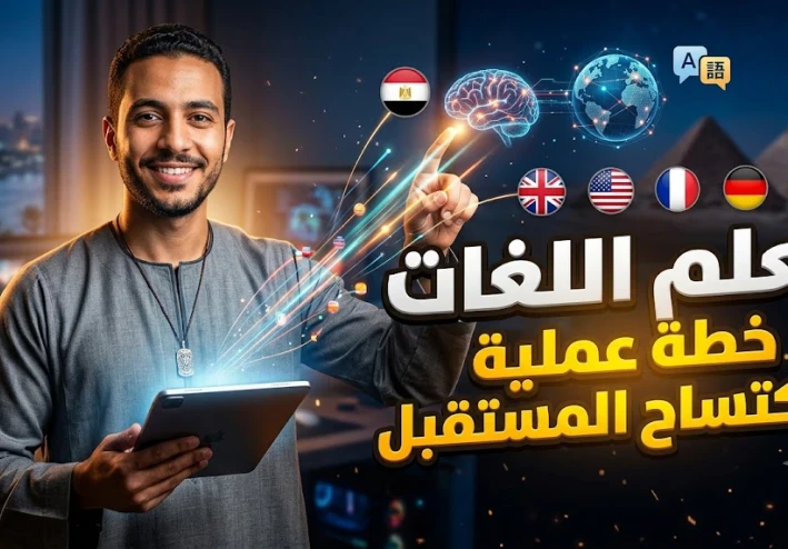 🌍 شفرة التواصل العالمي: الدليل العملي لامتلاك أي لغة جديدة واكتساح المستقبل.