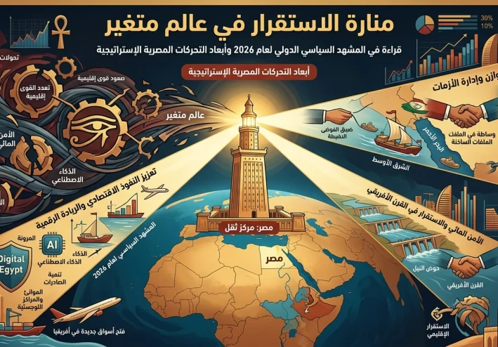 منارة الاستقرار في عالم متغير.. قراءة في المشهد السياسي الدولي لعام 2026 وأبعاد التحركات المصرية الإستراتيجية