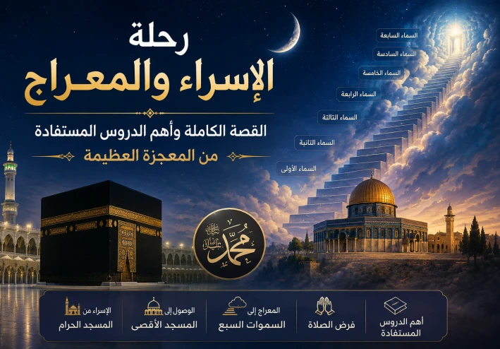 رحلة الإسراء والمعراج: القصة الكاملة وأهم الدروس المستفادة من المعجزة العظيمة