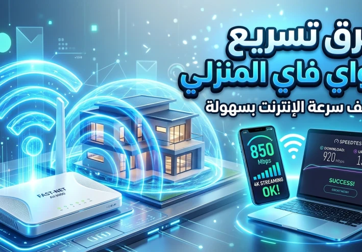 أفضل طرق تسريع إنترنت الواي فاي المنزلي في 2026.. حلول فعالة لزيادة السرعة وتحسين التغطية