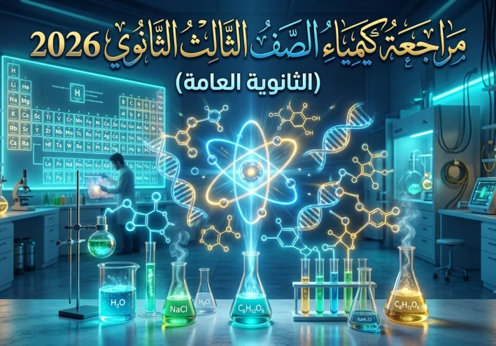🔥 مراجعة كيمياء الصف الثالث الثانوي 2026 | أهم الأسئلة والأفكار المتوقعة ليلة الامتحان