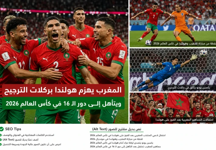 المغرب يهزم هولندا بركلات الترجيح ويتأهل إلى دور الـ16 في كأس العالم 2026.. ملحمة كروية لا تُنسى