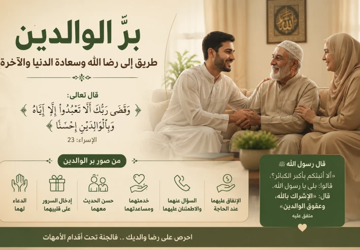 بر الوالدين.. مفتاح رضا الله وطريق الفوز بالجنة ⭐
