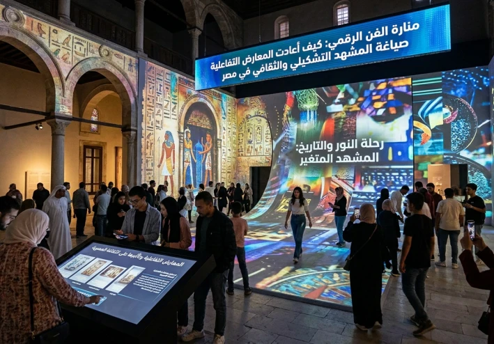 منارة الفن الرقمي.. كيف أعادت المعارض التفاعلية صياغة المشهد التشكيلي والثقافي في مصر