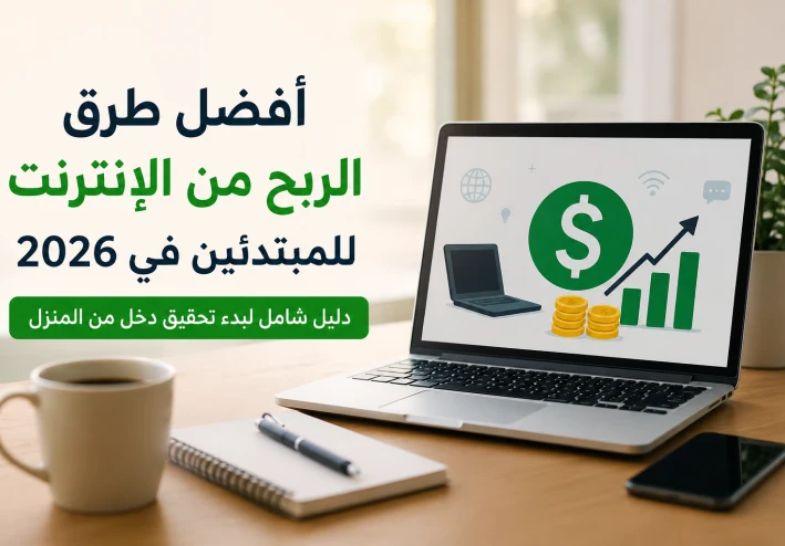 أفضل طرق الربح من الإنترنت للمبتدئين في 2026: دليل شامل لبدء تحقيق دخل من المنزل