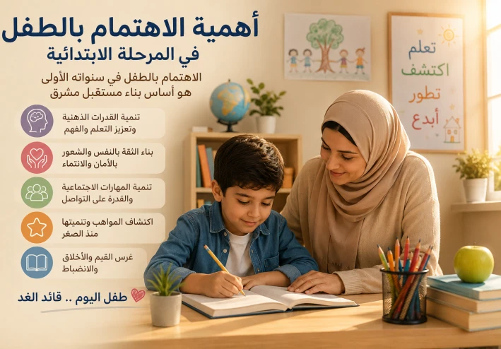 أهمية الاهتمام بالطفل في المرحلة الابتدائية