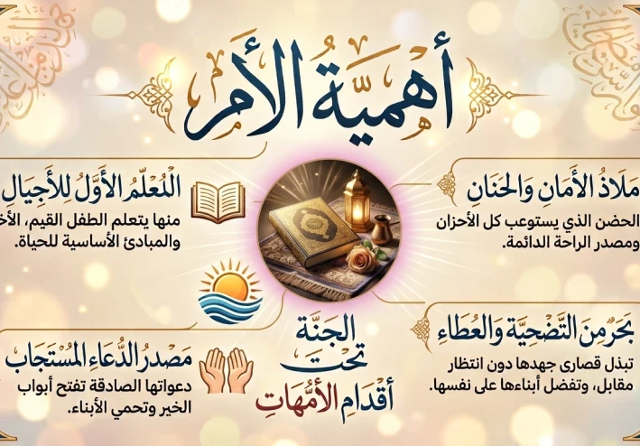 الأم: نبض الحياة وجنة الأرض