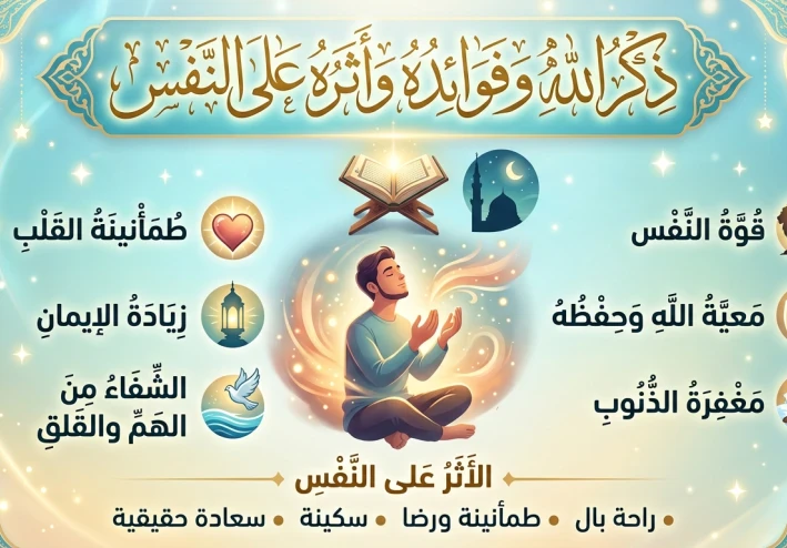 ذكر الله تعالى وأثره في النفس وفائدته