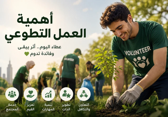 أهمية العمل التطوعي.