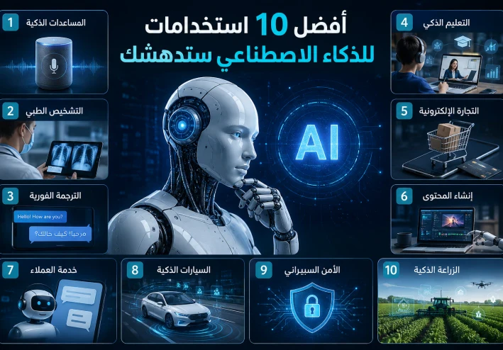 أفضل 10 استخدامات للذكاء الاصطناعي ستدهشك