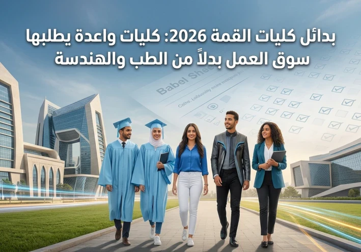 بدائل كليات القمة 2026: كليات واعدة يطلبها سوق العمل بدلاً من الطب والهندسة