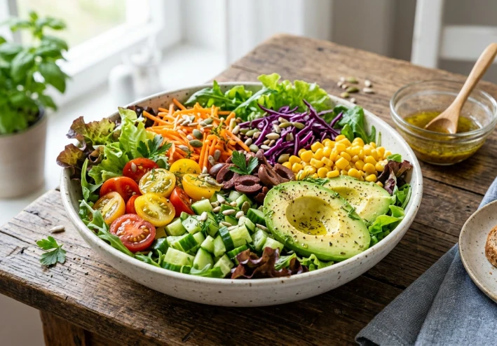 🥗 فوائد السلطات الصحية: سر التغذية المتوازنة والحياة الصحية