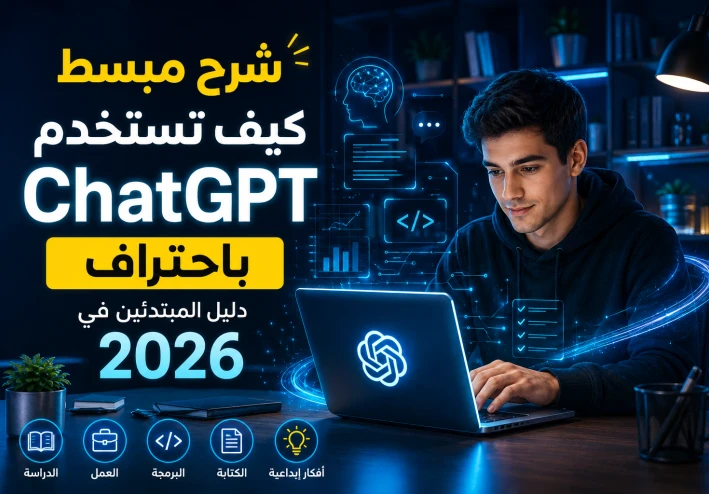 كيف تستخدم ChatGPT باحتراف؟ دليل المبتدئين في 2026