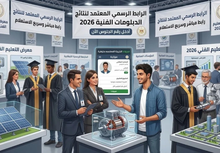 لينك نتيجة الدبلومات الفنية 2026 فور ظهورها