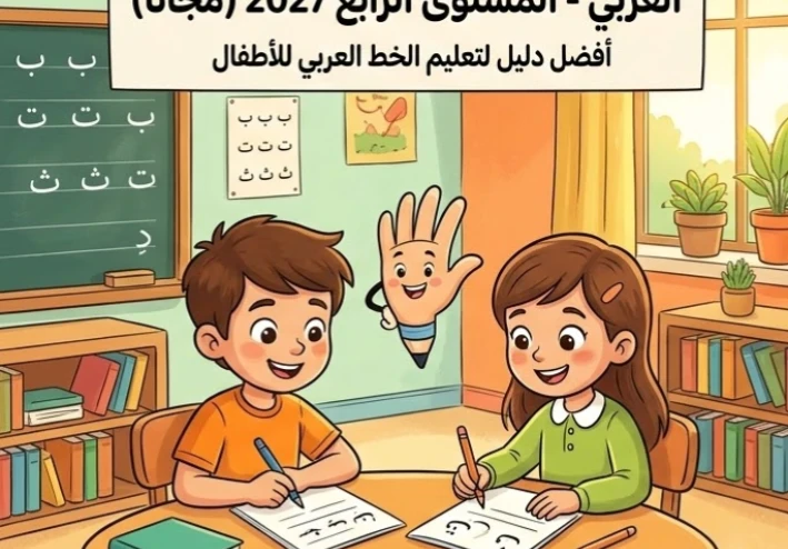 📝 تحميل مذكرة البراعم في تحسين الخط في اللغة العربية المستوى الرابع 2027 PDF مجانًا | أفضل مذكرة لتعليم الخط العربي