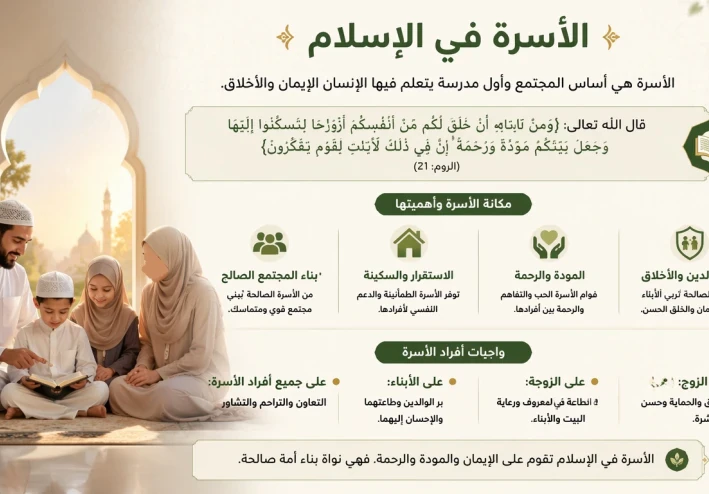 مكانة الأسرة في الإسلام