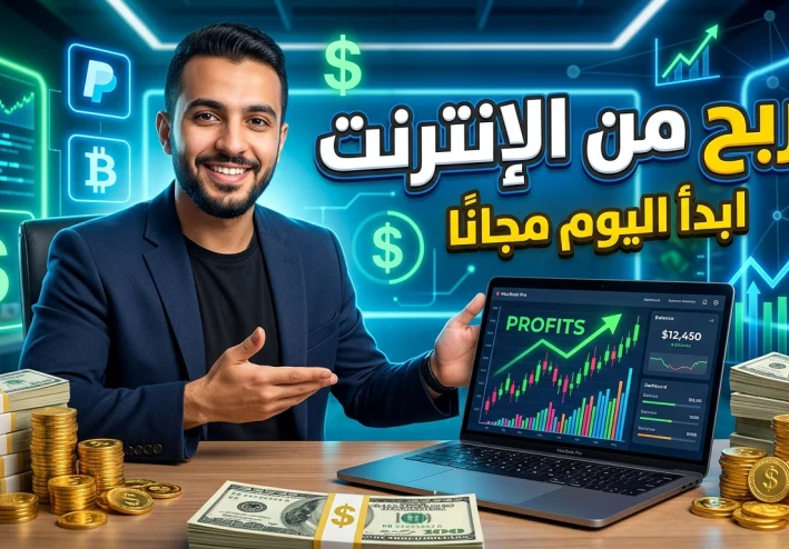 خطة الربح من الإنترنت 2026: من الصفر لأول 100 دولار بدون رأس مال
