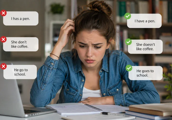 🔥 10 أخطاء في اللغة الإنجليزية تكشف أنك ما زلت مبتدئًا (تجنبها من اليوم)