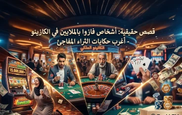قصص حقيقية: أشخاص ربحوا ملايين في الكازينو — أغرب قصص الثروة المفاجئة