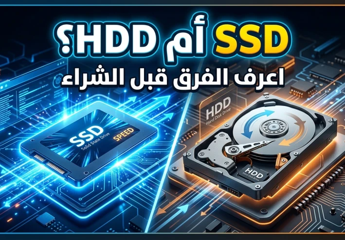 الفرق بين SSD و HDD: أيهما أفضل لتسريع الكمبيوتر وحفظ البيانات في 2026؟