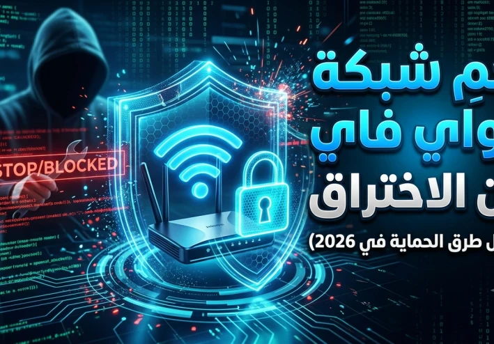 حماية الشبكات اللاسلكية (Wi-Fi): أفضل الطرق لتأمين شبكة الإنترنت المنزلية من الاختراق في 2026