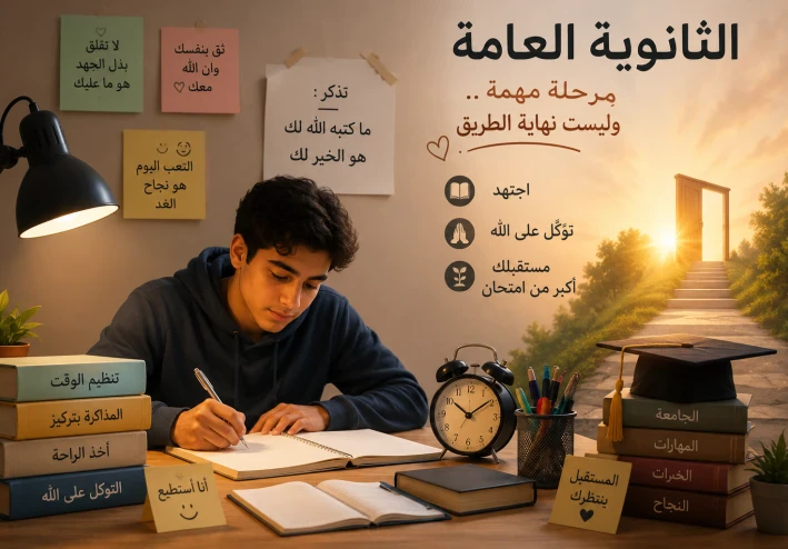 الثانوية العامة.. محطة مهمة وليست نهاية الطريق