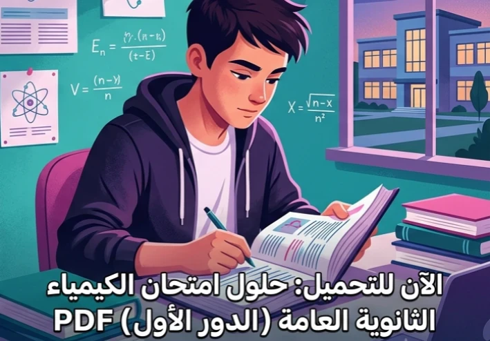 📥 تحميل حل امتحان الكيمياء الثانوية العامة الدور الأول 2026 PDF إعداد د/ محمد شبل | الحل الكامل لجميع الأسئلة مع شرح مفصل