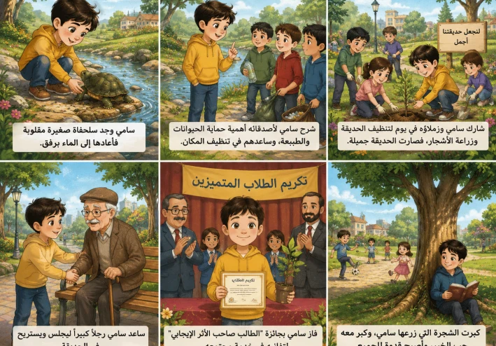 قصة سامي والسلحفاة