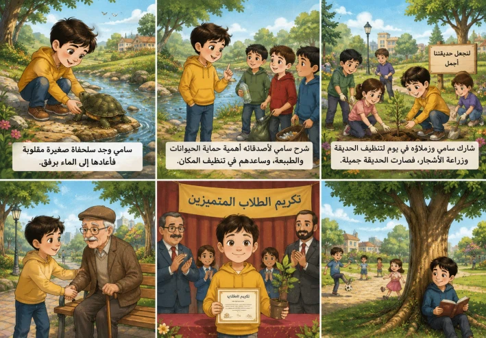 قصة سامي والسلحفاة 