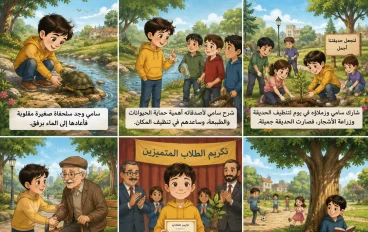 قصة سامي والسلحفاة 