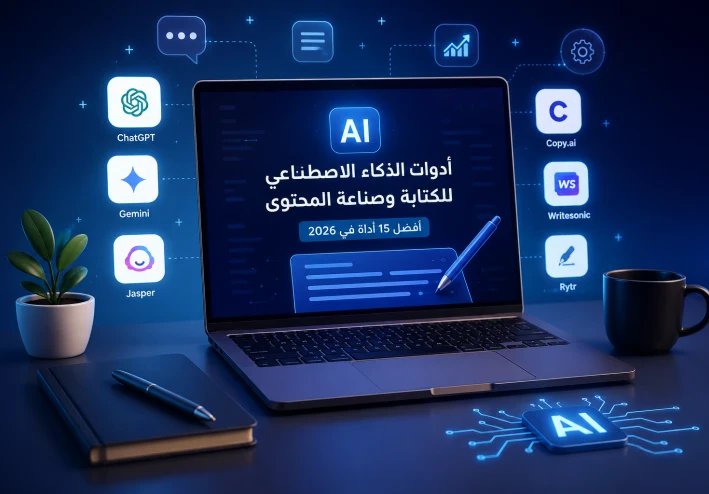أفضل 15 أداة ذكاء اصطناعي للكتابة وصناعة المحتوى في 2026 (مجانية ومدفوعة)