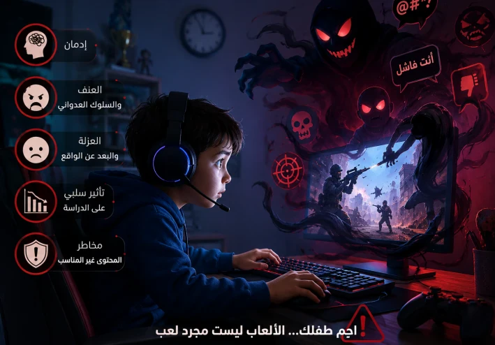 ألعاب الأونلاين.. الوحش الذي يختبئ خلف الشاشة ويهدد أطفالنا