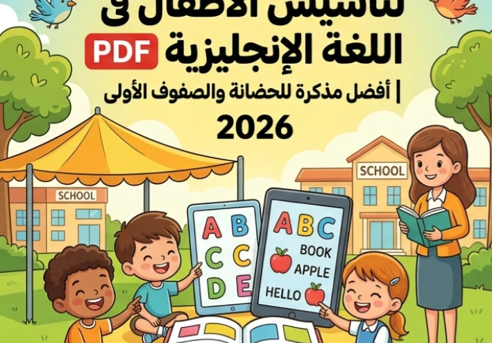 📓 تحميل أقوى كورس صيفي لتأسيس الأطفال في اللغة الإنجليزية PDF مجانًا 2026 | أفضل مذكرة للحضانة والصفوف الأولى