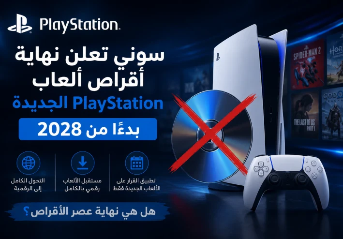 سوني تنهي عصر أقراص PlayStation في 2028!