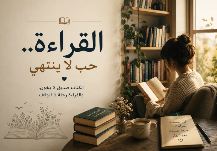 القرأة حب لا ينتهي