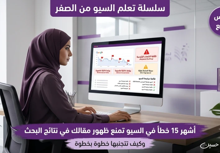 أشهر 15 خطأ في السيو تمنع ظهور مقالك في نتائج البحث (وكيف تتجنبها خطوة بخطوة)