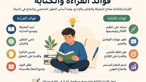 فوائد القراءة والكتابة