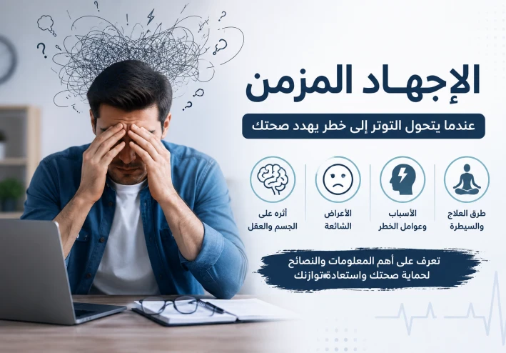 الإجهاد المزمن.. أعراض التوتر المستمر وأسبابه ومضاعفاته وطرق العلاج
