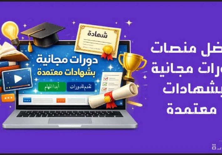 أفضل 10 مواقع تقدم كورسات مجانية بشهادات معتمدة في 2026.. تعلم من المنزل وطور مهاراتك