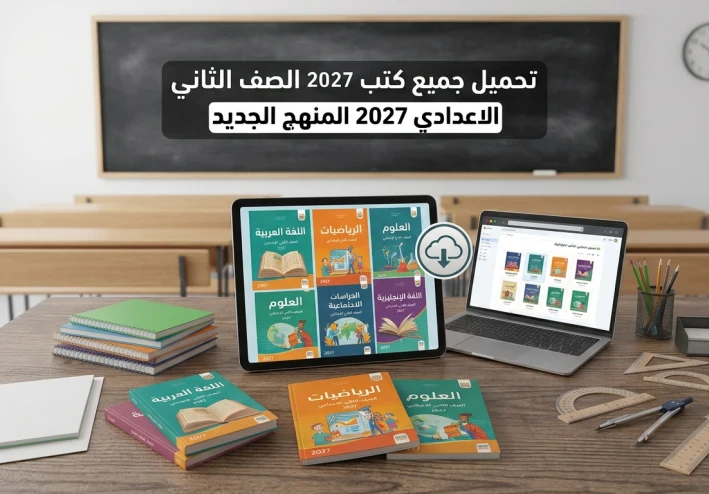 تحميل جميع كتب الصف الثاني الإعدادي 2027 المنهج الجديد
