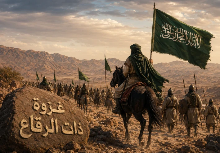 غزوة ذات الرقاع بالتفاصيل: القصة الكاملة وأسبابها وأحداثها ونتائجها والدروس المستفادة