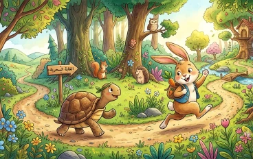  مغامرات أرنب والسلحفاة.. دروس في الإدارة والحياة .مغامرات أرنب والسلحفاة" 🐢🐇