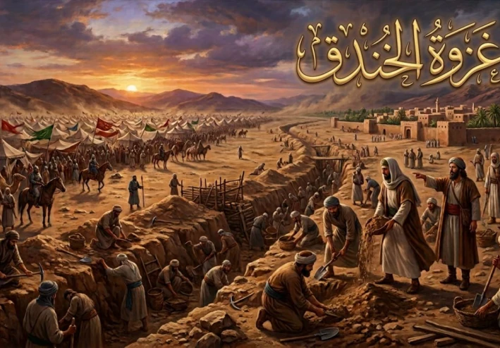 🛡 غزوة الخندق.. المعركة التي انتصر فيها الذكاء قبل السيف