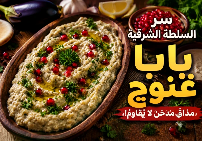بابا غنوج.. السلطة الشرقية المدخنة التي أسرت قلوب الملايين بطعمها الفريد! 🍆🔥