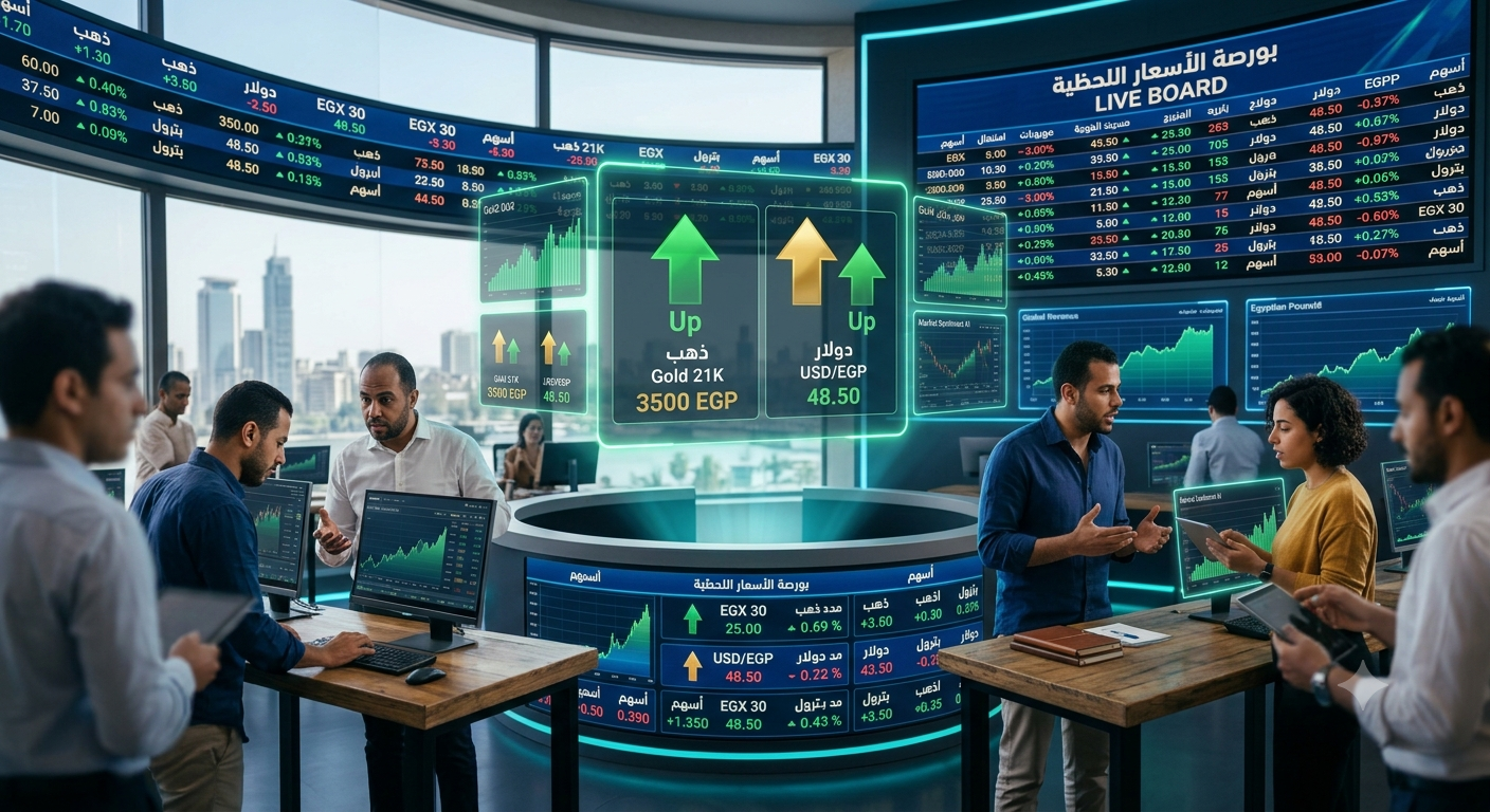 صورة مقال تحديث بورصة الأسعار اليومية: أسعار الذهب والدولار مقابل الجنيه المصري في البنوك والأسواق